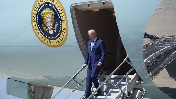 Biden visits Wisconsin to laud a new Microsoft facility, meet voters — and troll Trump